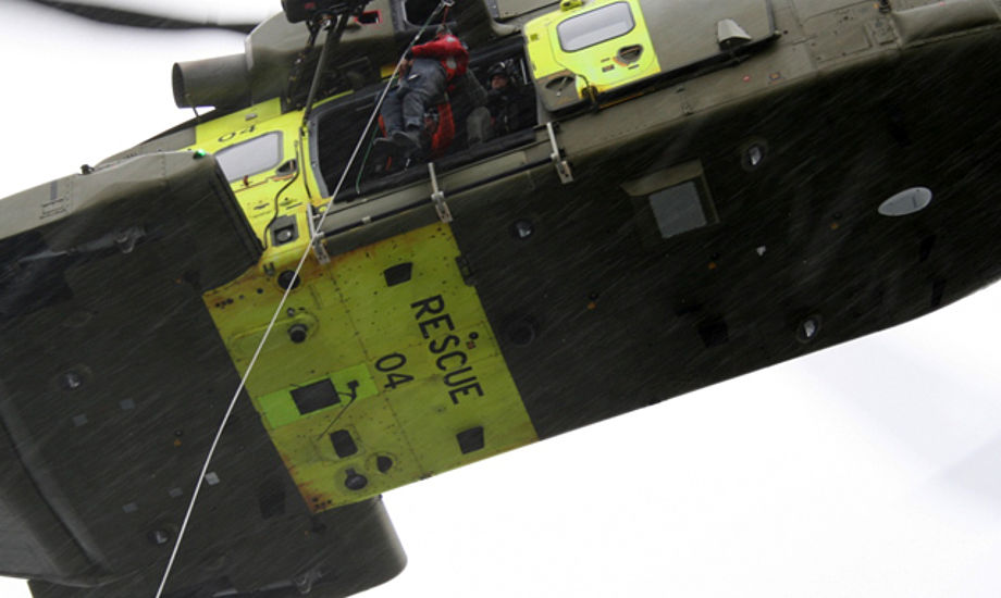 Søværnets Operative Kommando har sat en helikopter ind i aktionen ved Faaborg.