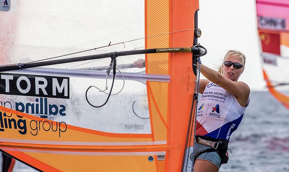 Lærke Buhl har været en af de store, danske overraskelser ved VM i Aarhus. Foto: Sailing Energy