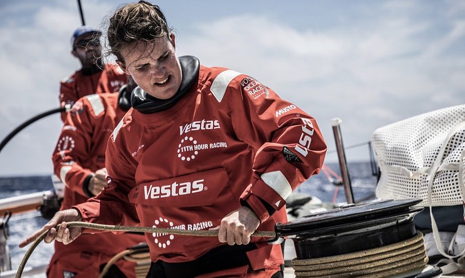 Det dansk/amerikanske Vestas-hold sejler i Musto-tøj i Volvo Ocean Race. Foto: Vestas 11th Hour Racing