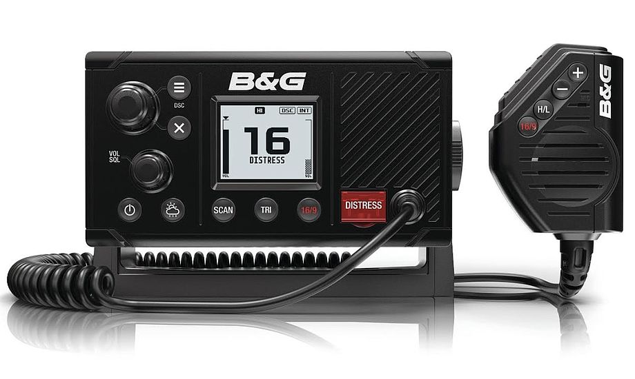 B&G-udgaven, B&G V20, af den nye VHF til store og små lystsejlere. Foto: PR-foto