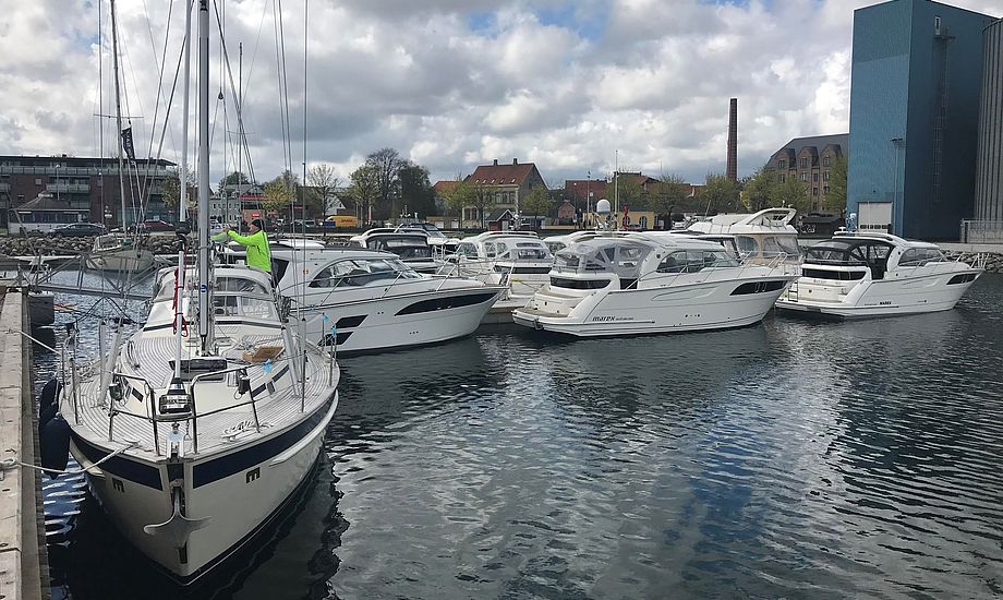 Sådan ser Reese Marins nye havn ud i Sydhavnen i Aabenraa. PR-foto