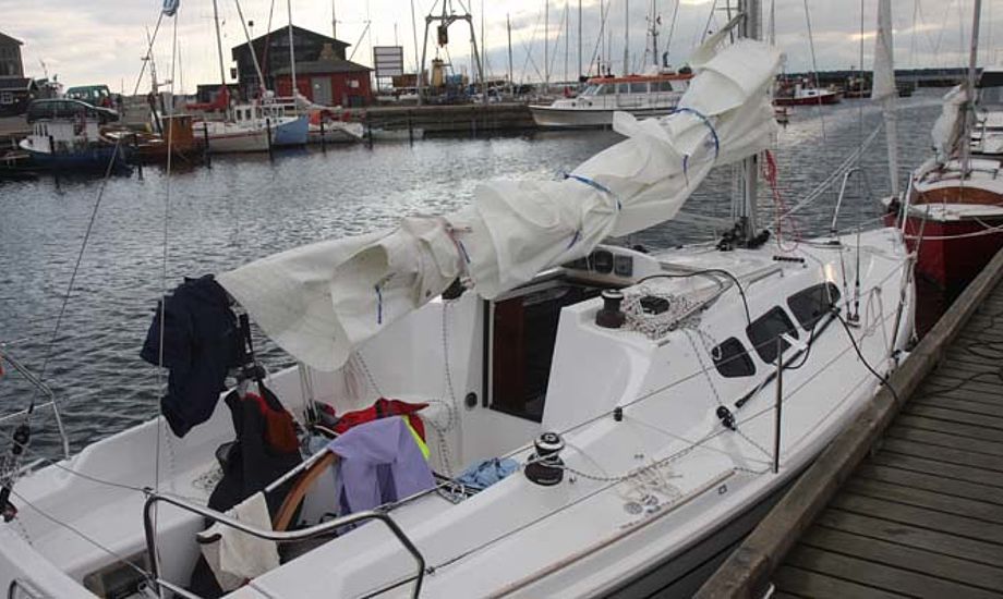 En Dehler 29 i Hundested havn, der ikke er overfyldt. Foto: Troels Lykke