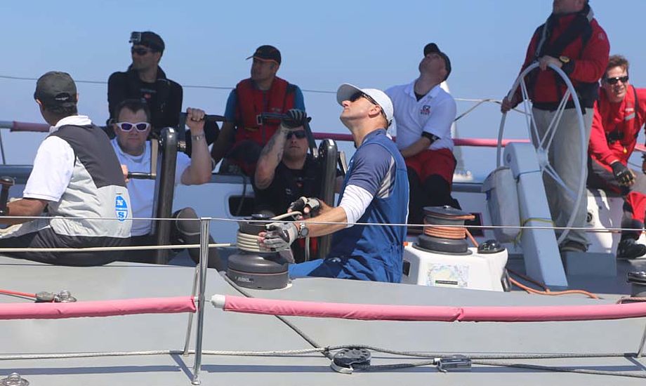 Jens Dolmer i blåt, trimmer her på Big Challenge under Palby Fyn Cup. Foto: Troels Lykke