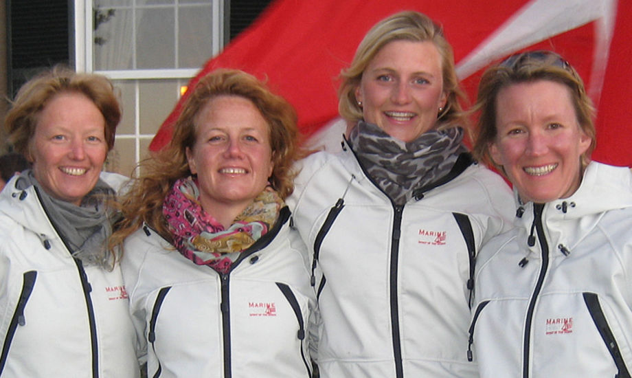 Team Meldgaard i USA. Lotte Meldgaard, tv.