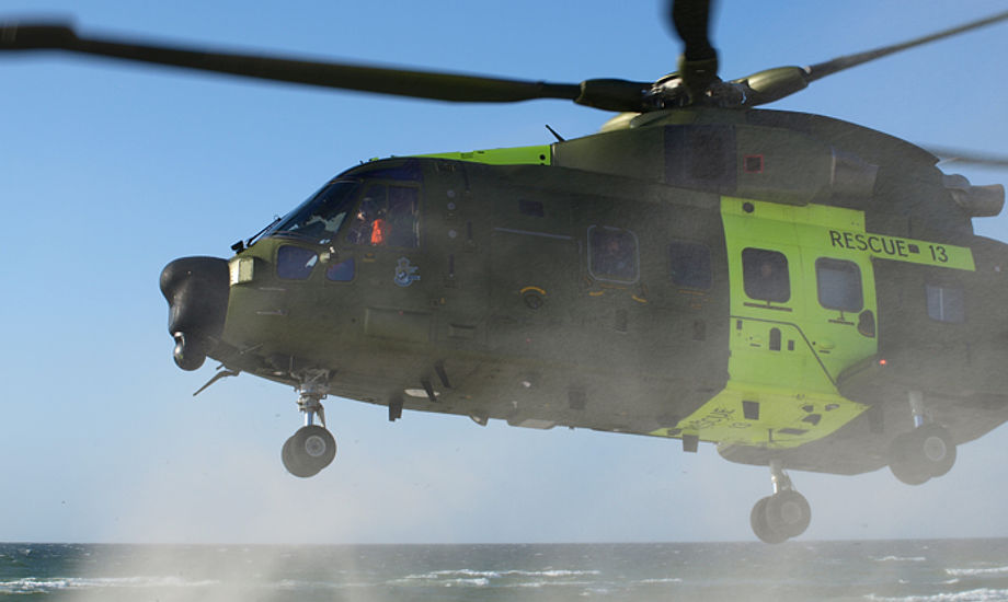 Helikopter fra SOK. Arkivfoto: Erik Venøbo