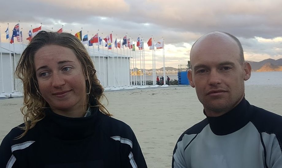 Anette Viborg og Allan Nørregaards humør er i kulkælderen i dag torsdag i Rio. Kan du se nogen smile på billedet?