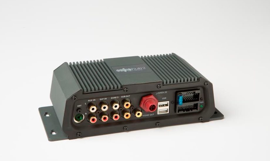 SonicHub2 er det første marine audio system som er konstureret efter den nye NMEA 2000® Audio Entertainment standard.