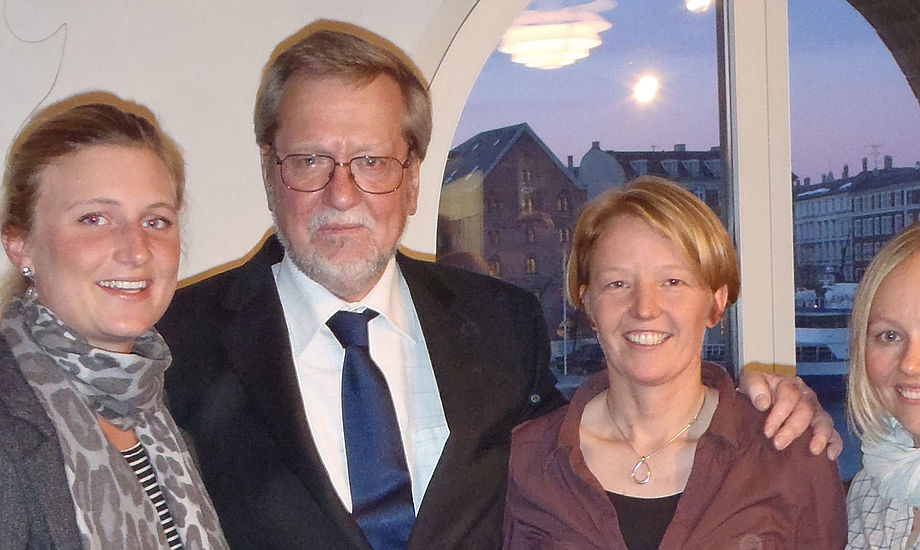 Fra venstre: Susanne Boidin, Per Stig Møller, Lotte Meldgaard og Helle Ørum fra Skovshoved.