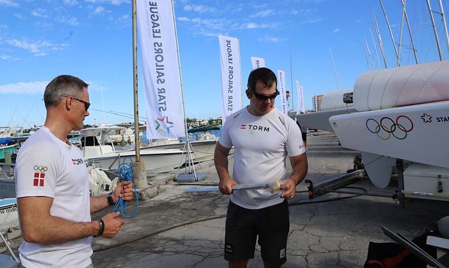 Michael Hestbæk og Claus Olesen sejler frem til på lørdag i Star Sailors League. Foto: Troels Lykke