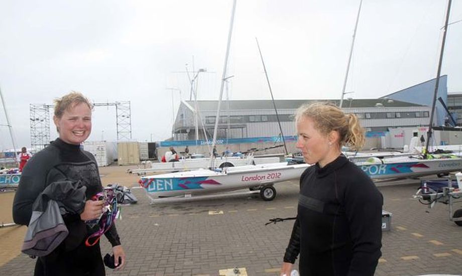 Lene Sommer, tv., og Henriette Koch under OL i England. Foto: Troels Lykke