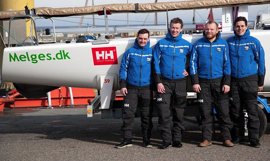 De fire sejlere i Melges.dk Sailing Team har trådt deres barnesko i Frederikshavn Sejlklub, og har gennem tiden deltaget i talrige internationale mesterskaber. Foto: Melges.dk Sailing Team