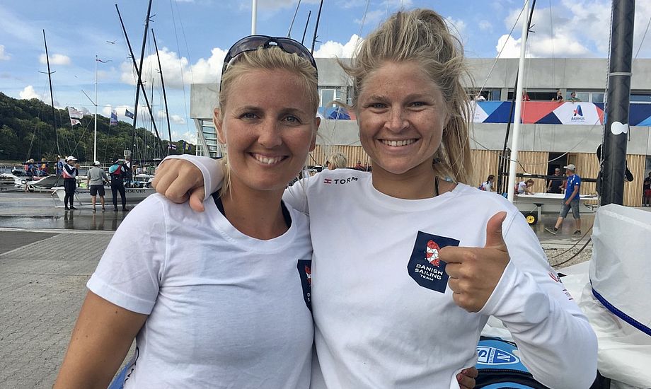 Efter en flot VM-start er der god grund til at række tommelfingeren i vejret for de to danske medaljehåb. Foto: Sara Sulkjær