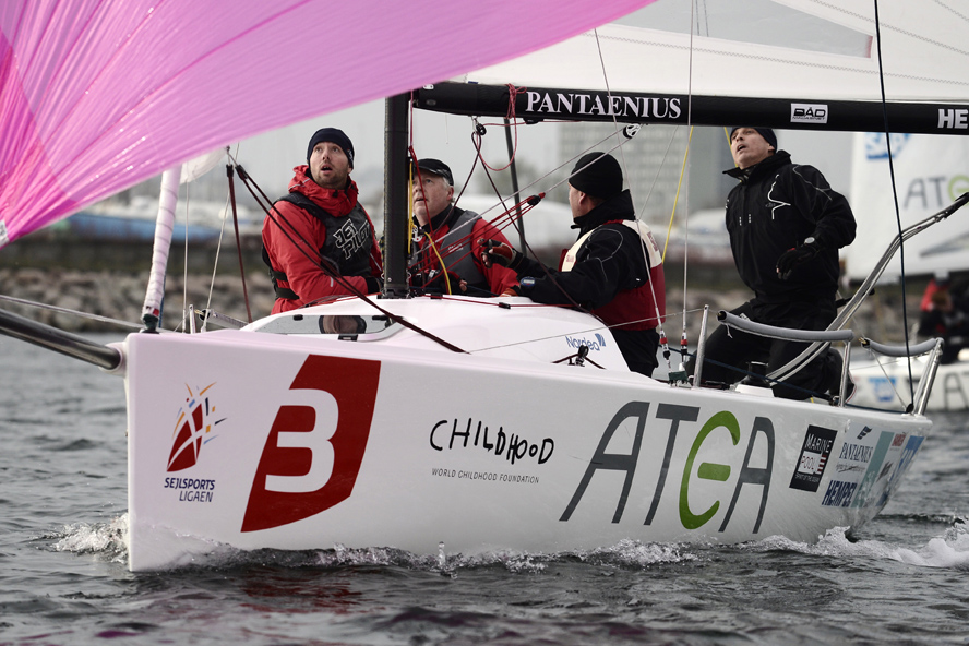 Michael Hestbæk og crew vandt finalen i årets Sejlsportsliga. Foto: SCL/Lars Wehrmann