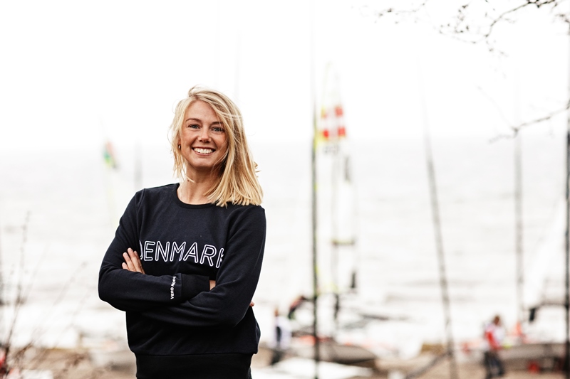 Lin Ea Cenholt kom på en 8. plads ved VM i september måned med Nacra makker, Christian Peter Lübeck. Foto: Team Danmark.