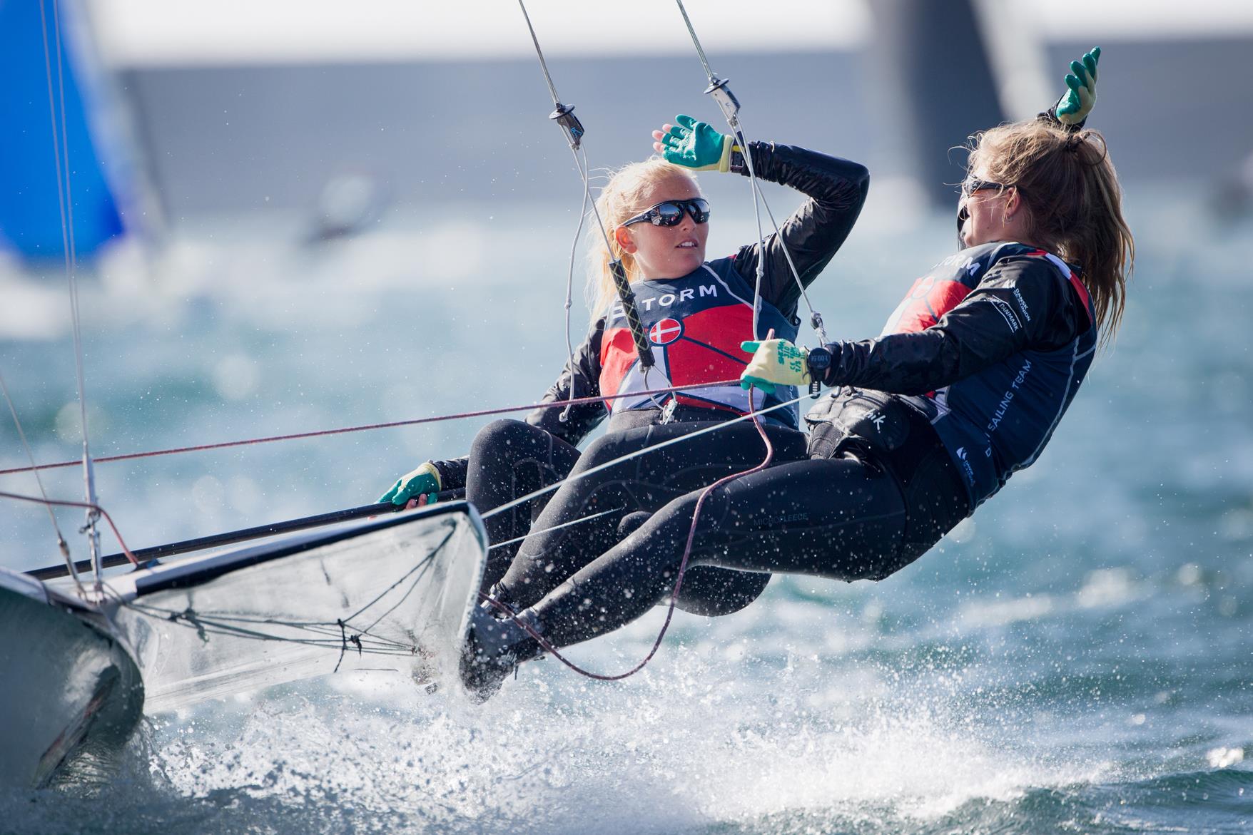 Sejrsglæde hos Jena Mai Hansen og Katja Salskov-Iversen fra Yachtklubben Furesøen. Foto: Richardo Pinto