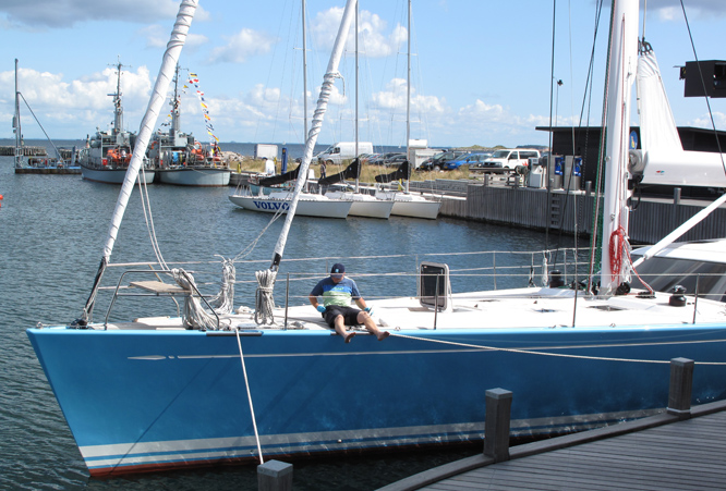 Her ses Swan 82eren i Tuborg Havn. Foto: Troels Lykke