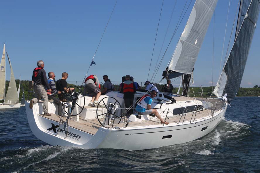 Det bliver en Xp44, som måske kommer først Sjælland Rundt i år. Her ses Hans Viggaards Xp44 under Palby Fyn Cup. Foto. Troels Lykke