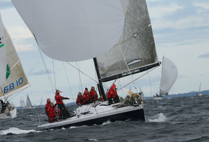 Dorte O. Jensen på KDYs Farr 40. Foto: Troels Lykke