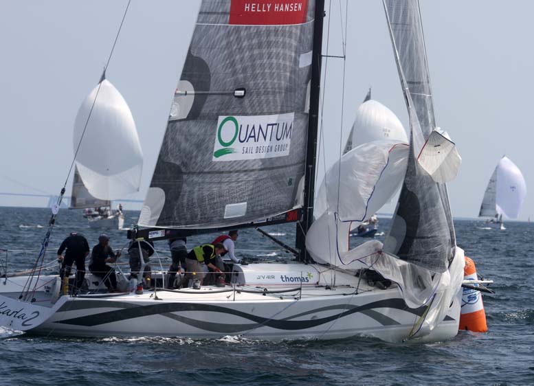 J/V 41eren under Big Boat Challenge i Kerteminde i år. Foto: Troels Lykke