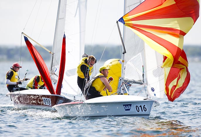 Skal brdr. Bojsen Møller igen nøjes med en 2.plads? Foto: Mick Anderson/sailing Aarhus