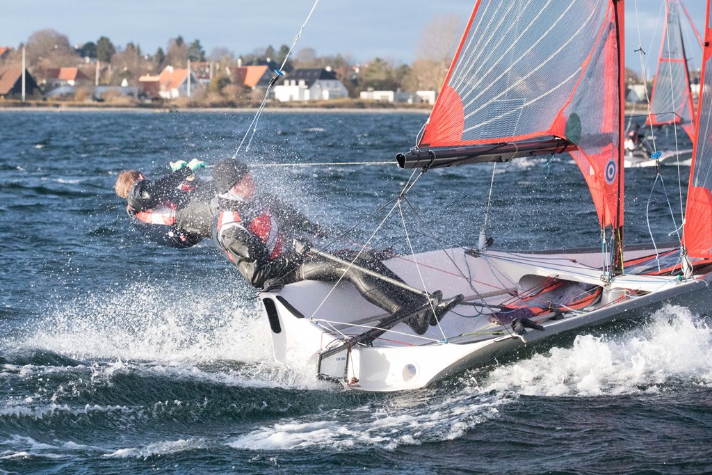 Det er første år Frederik Bruun og Mads Fuglbjerg sejler sammen som makkere i 29'eren. Foto: Peter Brøgger.