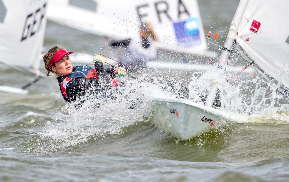 Anna Munch sejler på fuld tid i Laser Radial, sideløbende med hun stadig sejler Europajolle. Foto: PR-foto.