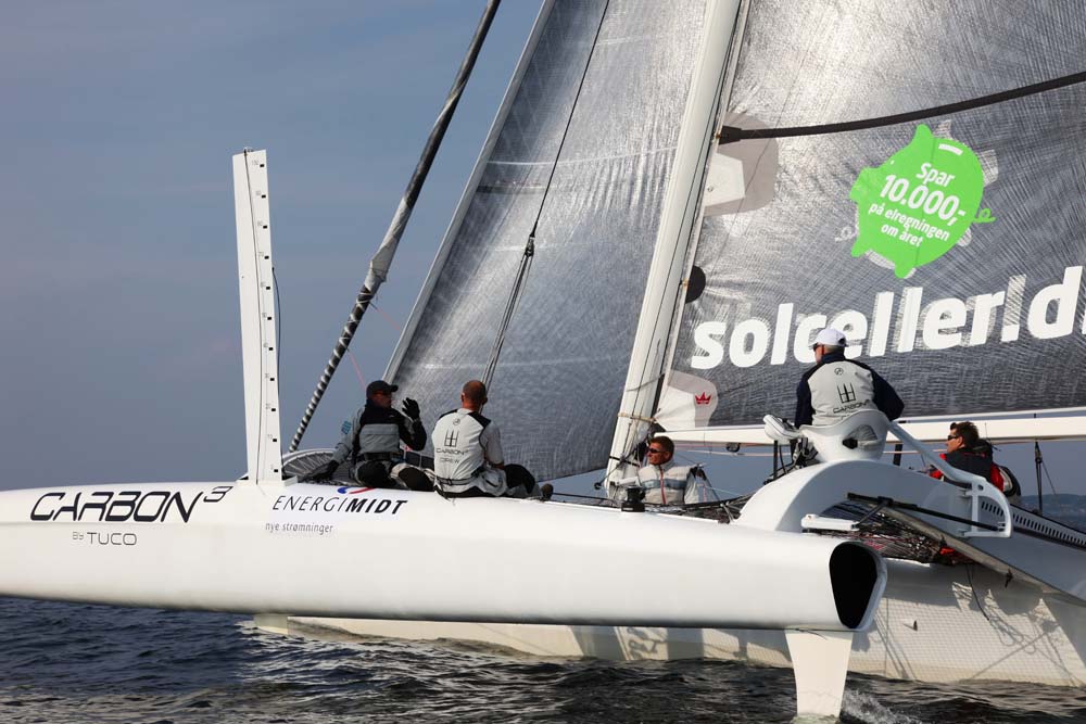 Eric Quourning røg 40 smøger på turen og spiste to sandwich og to boller. - Det er jo Formel 1 uden komfort, siger han. Foto. Jonas Pedersen/Carbon3