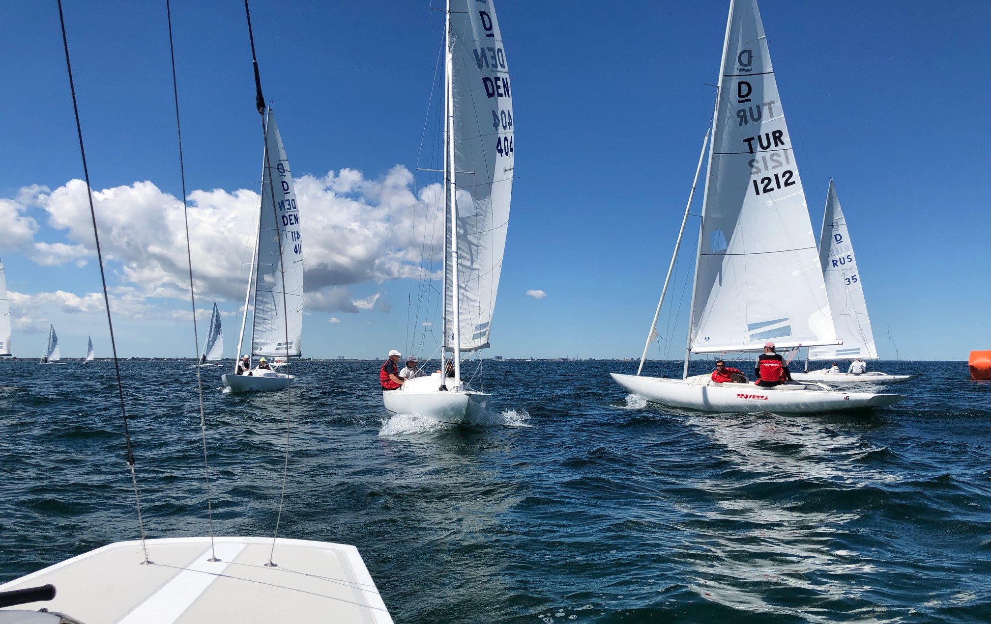 Vinden har drillet under det internationale stævne i Dragør. Foto: Lars Stenfeldt Hansen