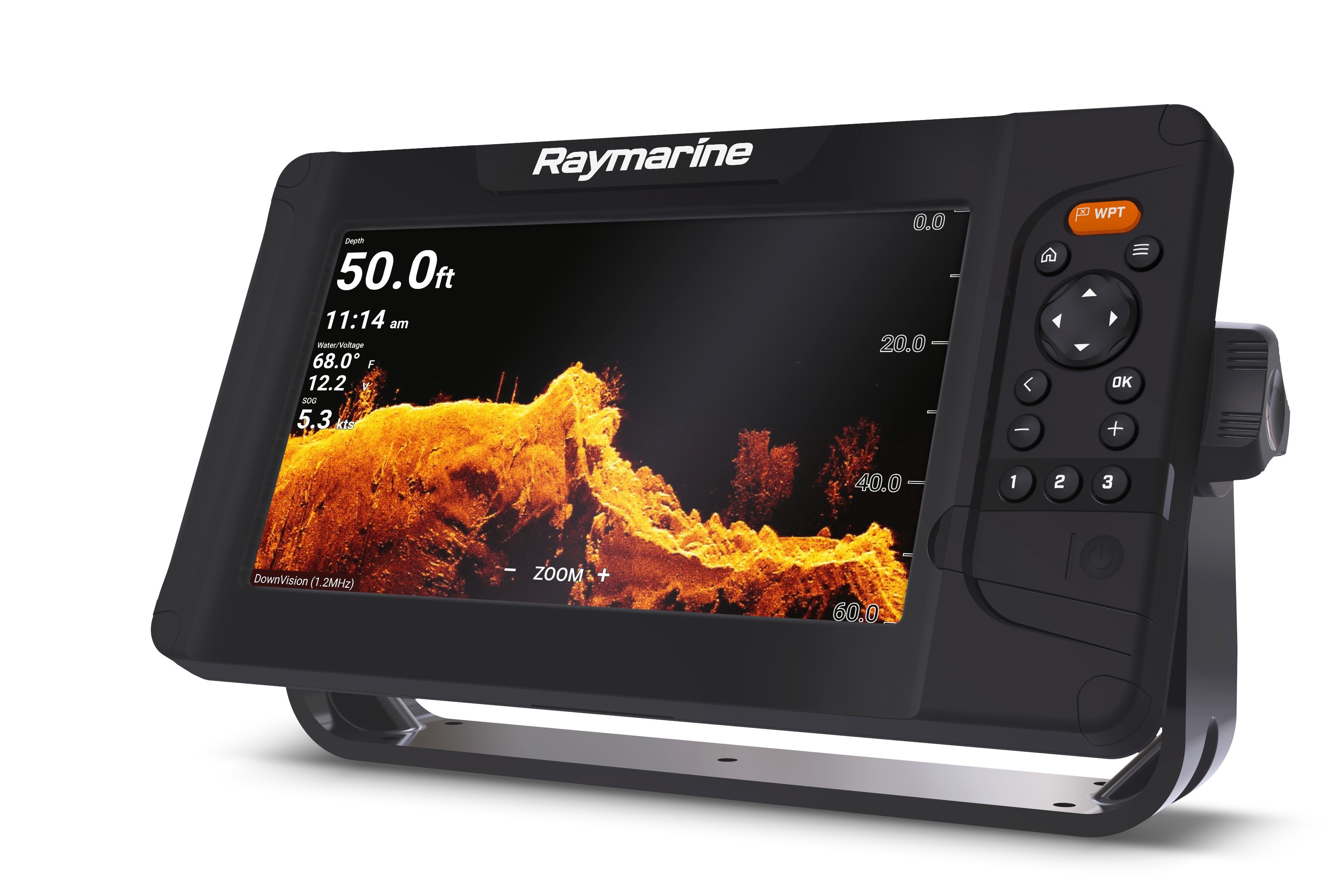 Elementserien er udstyret med Raymarine RealVision™ 3D og den nye HyperVision™ sonarteknologi, der giver naturtro billeder. PR-foto
