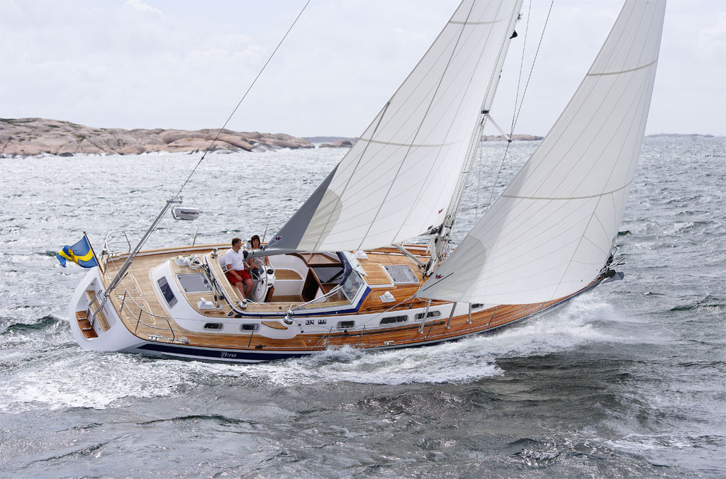 Her ses Hallberg-Rassy 43 MK II