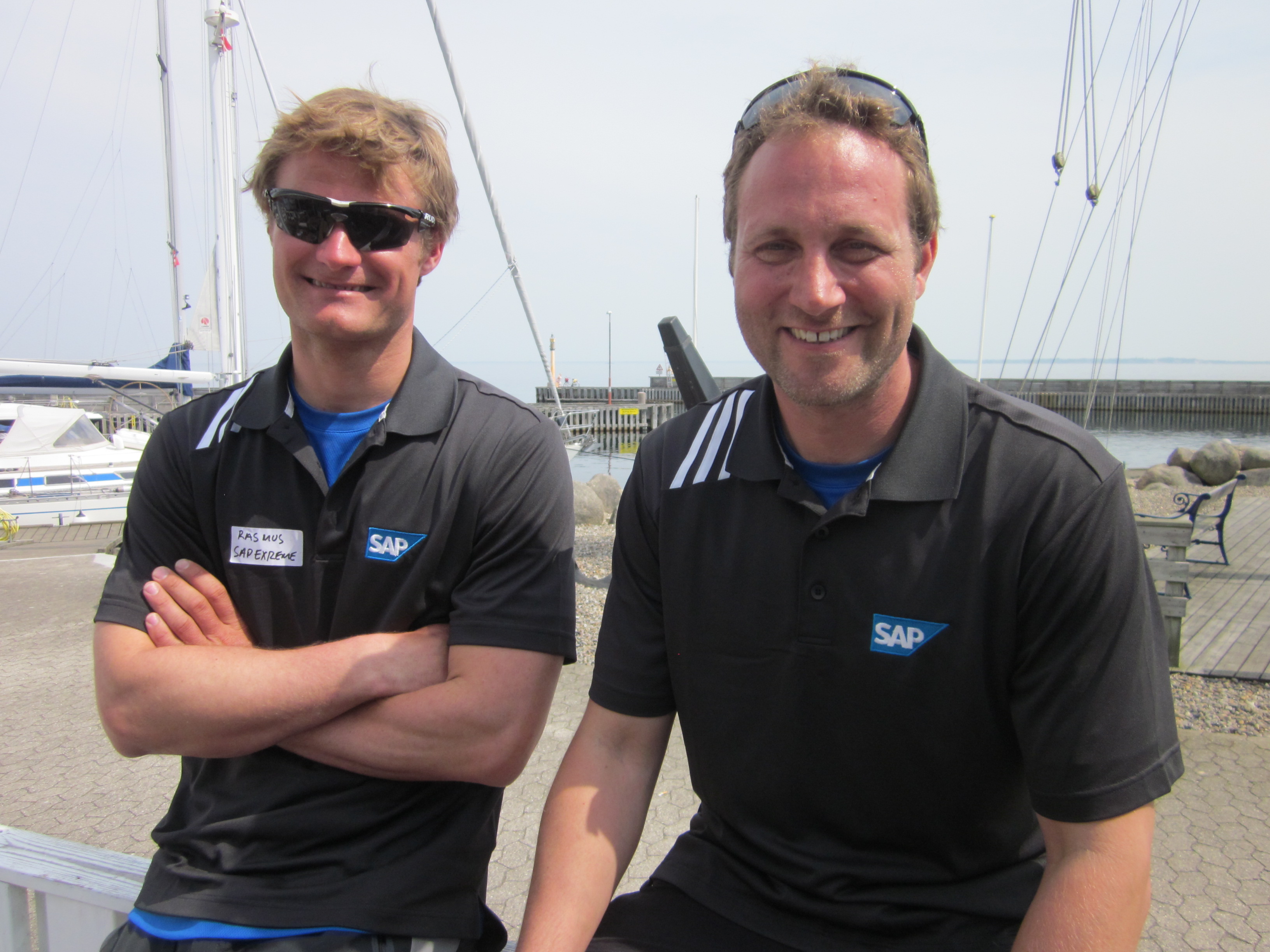 Rasmus Køstner og Jes Gram-Hansen i dag i Rungsted. Foto: Troels Lykke