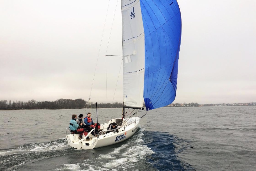 J/70'eren er, ifølge Dansk Sejlunion, fremtidens klubbåd. Foto: Thurø Sejlklub