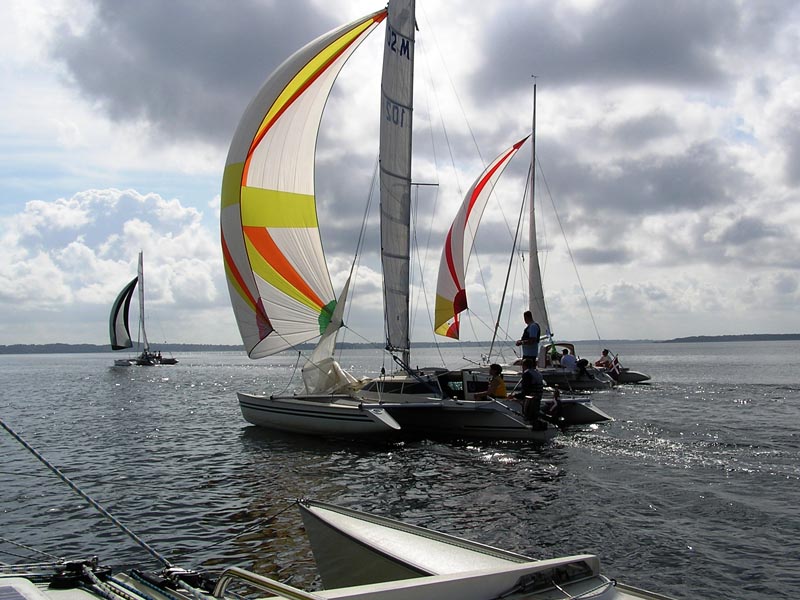 Roskilde fjord med trimaraner