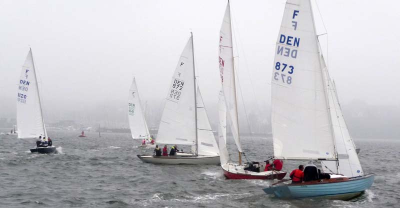 Det var efterår på flere måeder ved Koldingsklubmesterskab, hvor en sejler tragisk omkom. Foto: Kolding Sejlklub