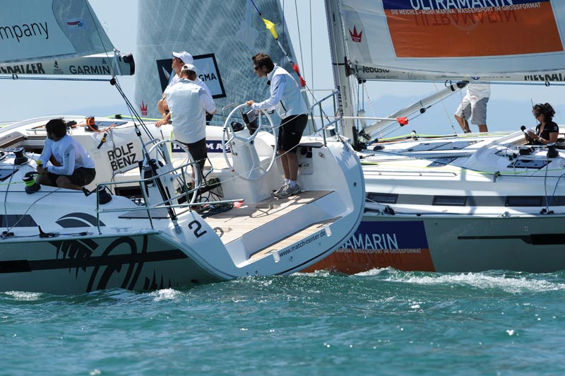 Elvstrøm Sails har gennem mange år haft et tæt samarbejde med Match Race Germany. Foto: Felix Kästle/MRG