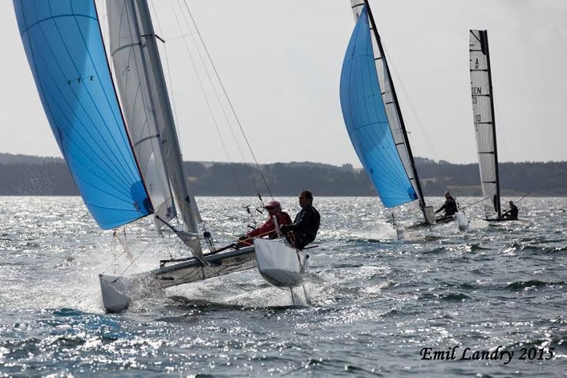 35 både var samlet til DM i Kaløvig. Foto: Emil Landry