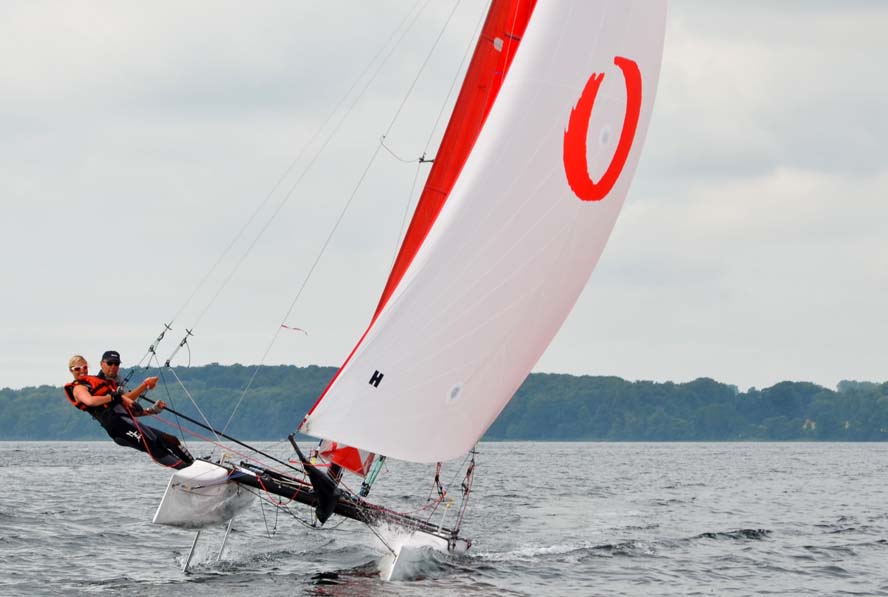 Oure rykker med på bølgen med flerskrog, som fylder mere og mere i sejlsport, bl.a. på grund af America's Cup. Foto: Louise Balslev