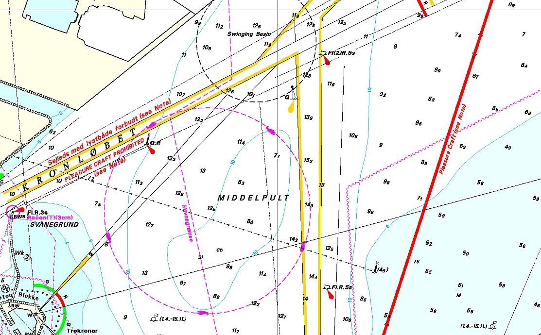 Den nye rute i Københavns havn skal sørge for at de store skibe ved hvor, at fritidssejlerne befinder sig.