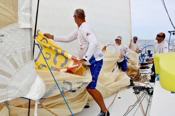 Bouwe Bekking på VO 70er. Foto: Troels Lykke