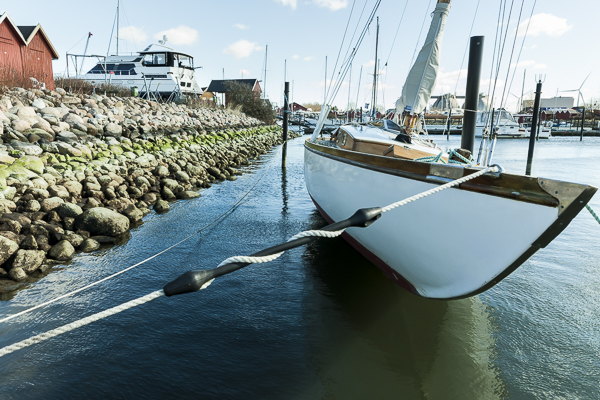 Noget af vandet røg ud af Hundige Havn. Send os gerne fotos fra din havn. Foto: Mogens Hansen