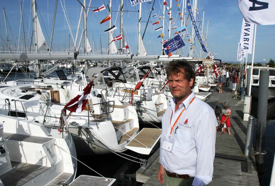 Michael Floor fra Floor Marine har nu flyttet udstillingen fra Egå til Dragør i år. Nu arrangeres udstillingen med Scandinavian Yachtcenter Dragør. Foto: Troels Lykke