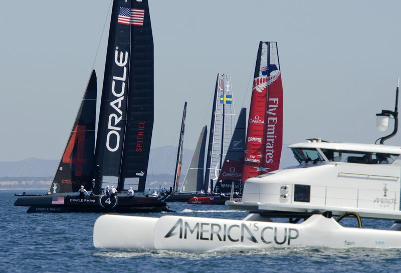 Anden etape af Americas Cup World Series starter på lørdag i Plymouth, England. Foto: Gilles Martin-Raget/americascup.com