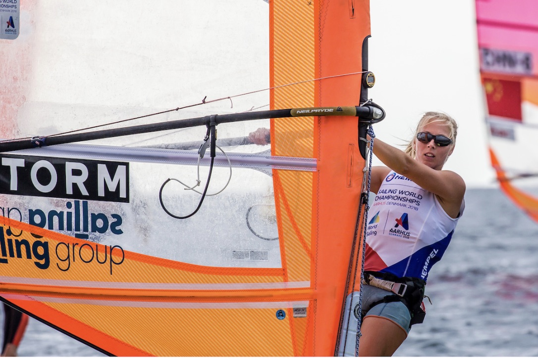 Lærke Buhl har været en af de store, danske overraskelser ved VM i Aarhus. Foto: Sailing Energy