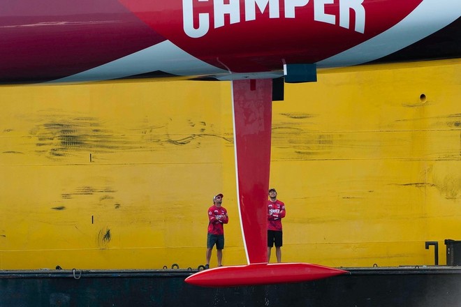 Camper med sin tjekkede køl. Foto: Poul Todd / Volvo Ocean Race