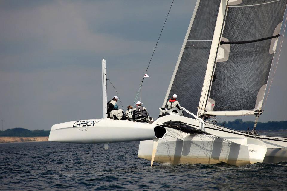 Om bord i Kiel var William Friis Møller, Jonas Pedersen, Frank Kirkegaard, Erik Fruergaard og Jacob Groth. Foto: Carbon3