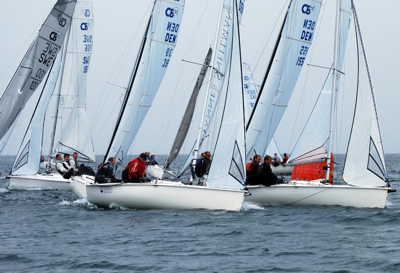 15 både deltog i DM i Gilleleje. Foto: cb66.dk