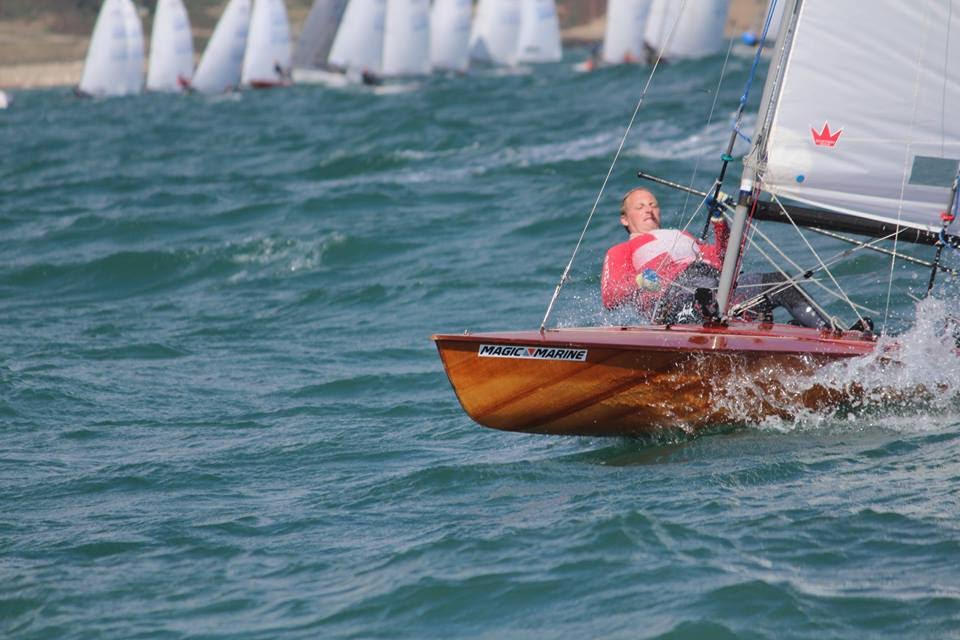 Jesper Nielsen fører EM i England inden sidste sejldag. Foto: Contender-klassen