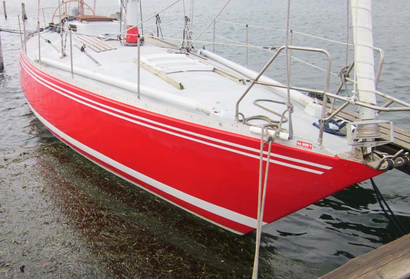 Båden ser ud til at være malet for nylig Foto: Troels Lykke