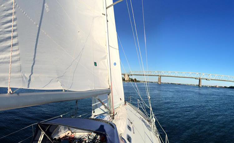 Middelfart-holdet er her tæt på målstregen i Lillebælt i Danmark rundt inshore. Foto: Morten Linnebjerg