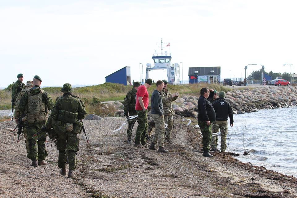 Hjemmeværnet sørgede for underholdning til DM i Europajolle. Foto: Jan Frandsen